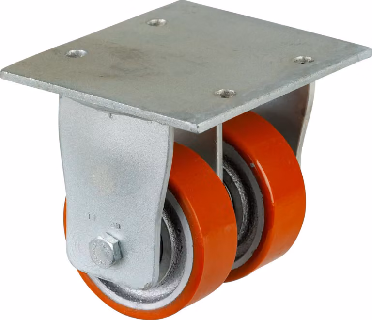 Ruote BS Ruote per impieghi gravosi diametro 100 mm portata 590 kg piastra ruota in PUR 138x110 mm - S110.C10.100