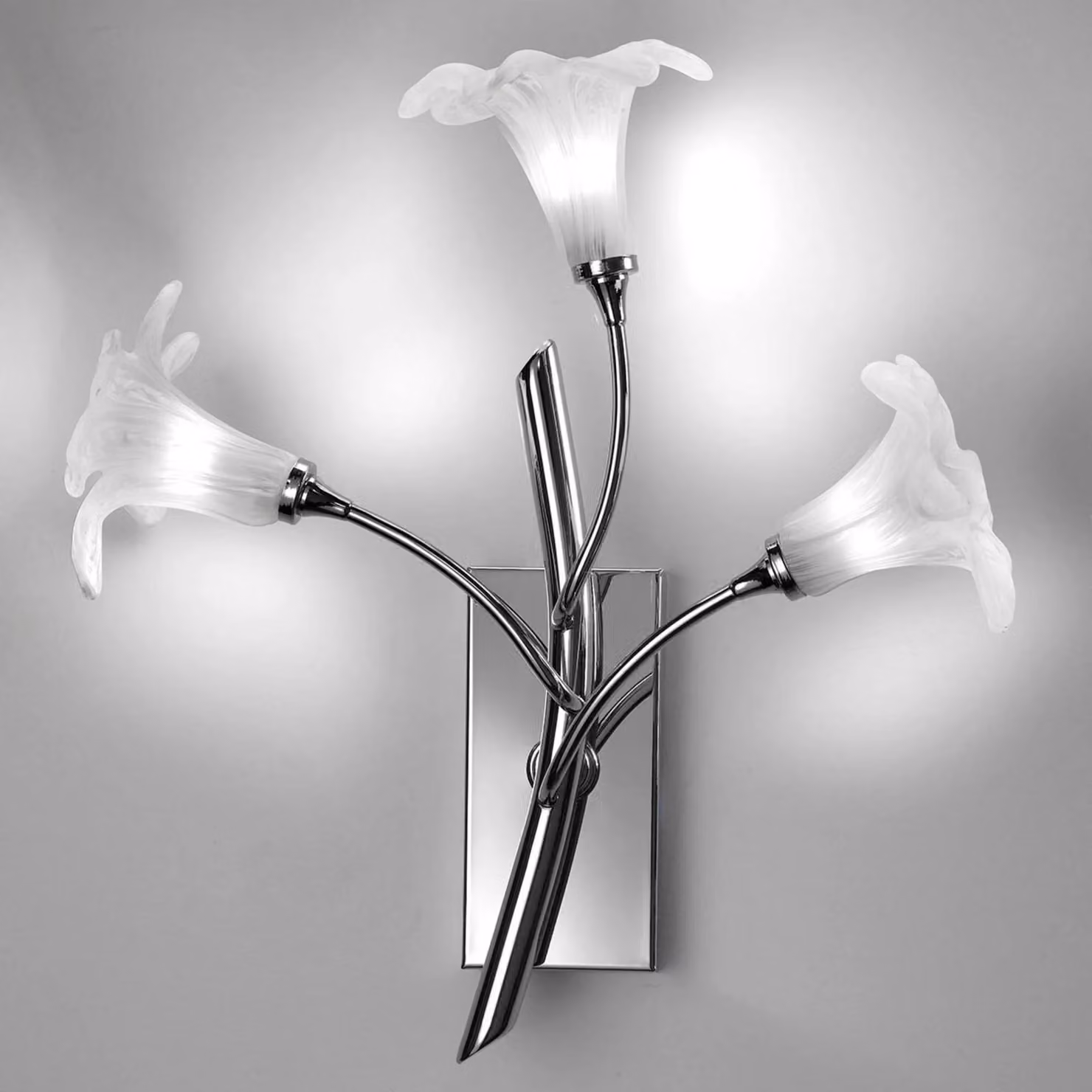 Cremasco Applique 7142, dimmerabile, Cromo / Argento, Soggiorno / Sala da pranzo, Metallo, Moderno, Applique