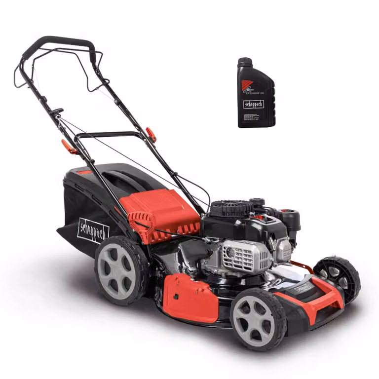 Rasaerba a benzina Scheppach MS175-51 - 5,4 CV | 51 cm di larghezza di taglio | trazione a ruote | olio motore incluso