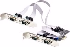 Scheda di espansione Startech.Com RS232 PCI Express a 4 porte PS74ADF bianca
