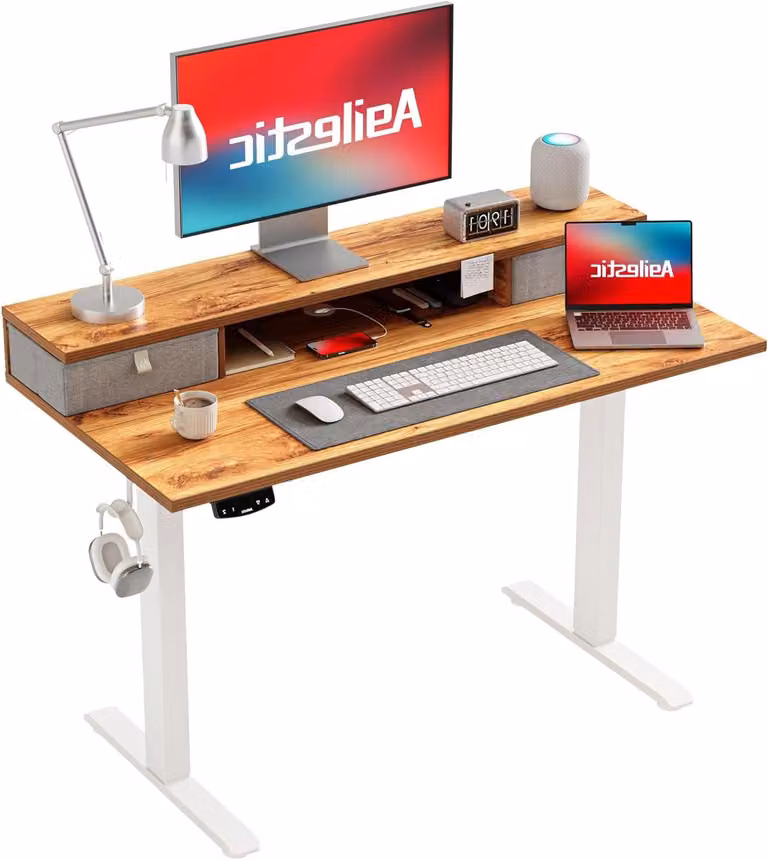 Scrivania elettrica regolabile in altezza - Scrivania regolabile in altezza per lavoro in piedi e seduti - Scrivania regolabile in altezza - Scrivania ergonomica