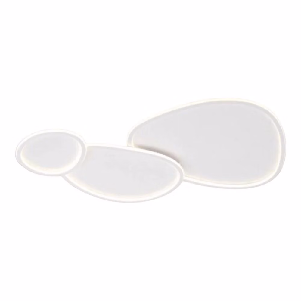 Plafoniera LED moderna bianca da soffitto con tecnologia Bluetooth, 100W, dimmerabile con telecomando e 3 tonalità di luce – 2