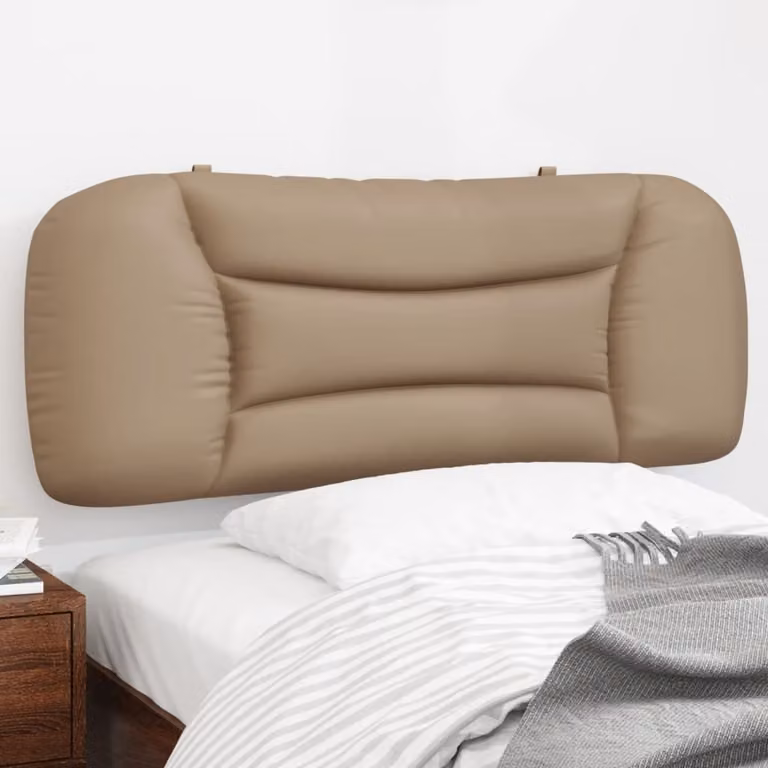 Cuscino Testiera vidaXL Hvar in Similpelle Colore Cappuccino L: 100 cm