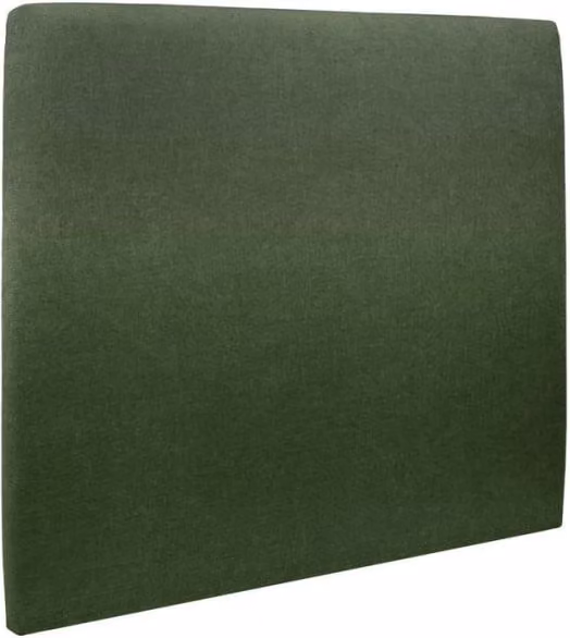 Testiera in tessuto natté verde kaki liscio L160 cm