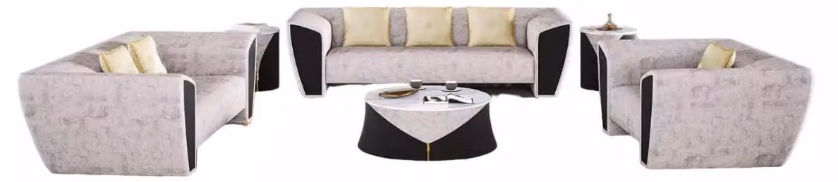 Moderne Sofagarnitur 3+2+1 Sitzer Luxus Couchen Sessel Wohnzimmer Möbel