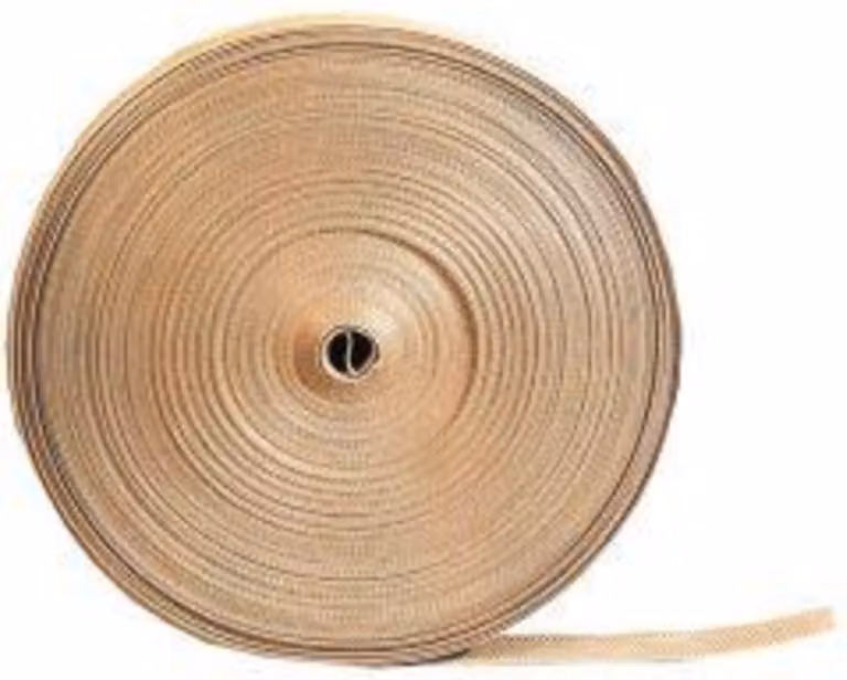 Cinghia per tapparelle 22/23mmx50m crema/argento, resistenza allo strappo 380kg