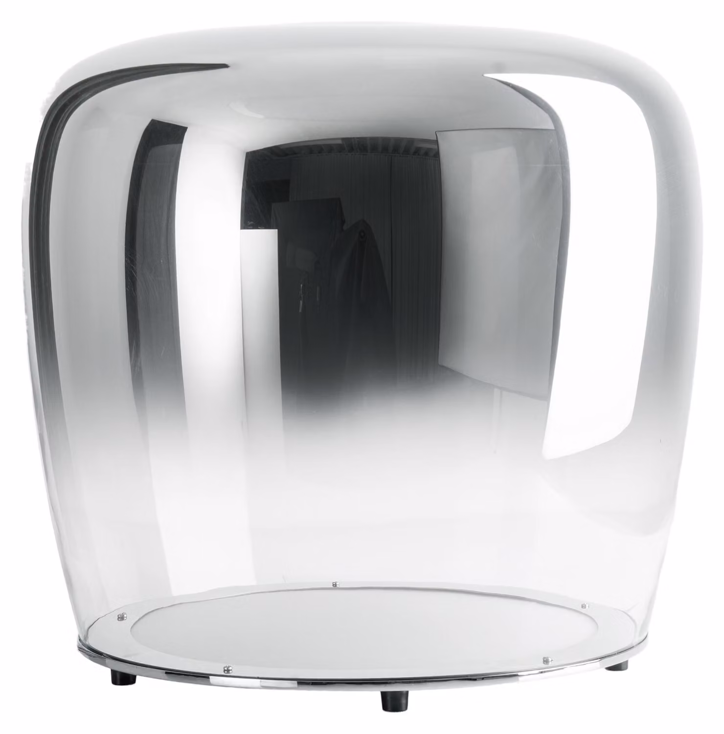 Lampada da tavolo Smoky LED Ø43cm cromo