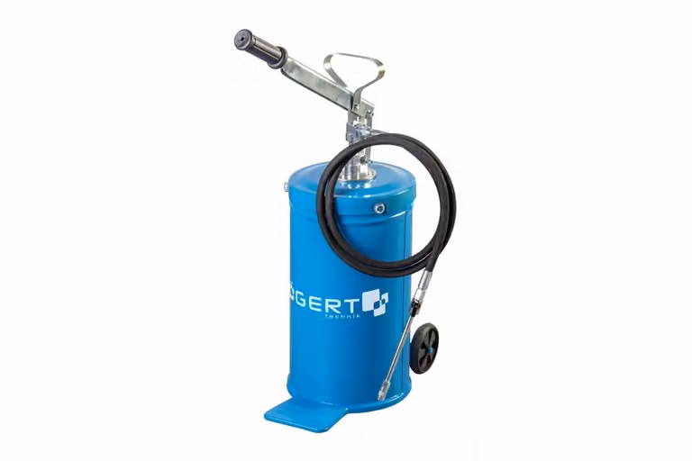 Ingrassatore manuale Högert con ruote, 16 litri