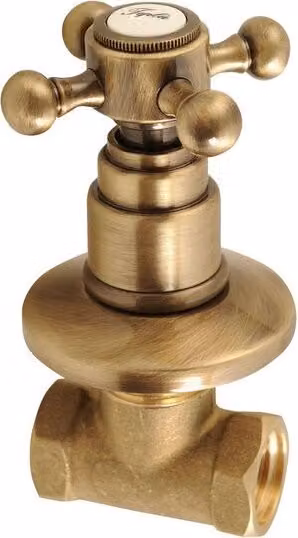 Nostalgia retrò, valvola da incasso, bronzo Antea, per acqua fredda