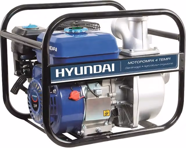 Motopompa Autoadescante a Doppia Girante Hp 7 Cc 208 Hyundai Wp50h 2 in Alluminio
