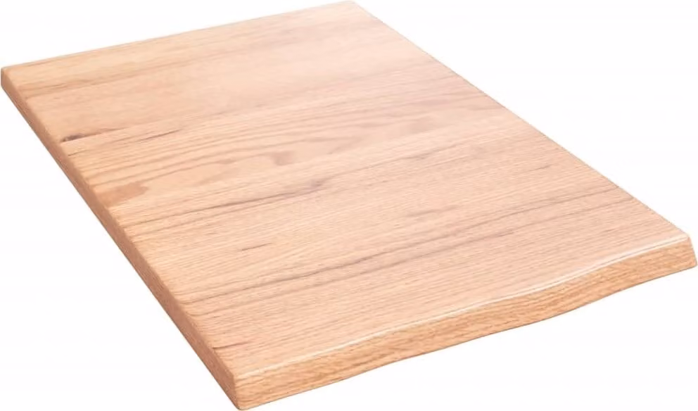 Piano Bagno Marrone Chiaro 40x60x2 cm Legno Massello Trattato