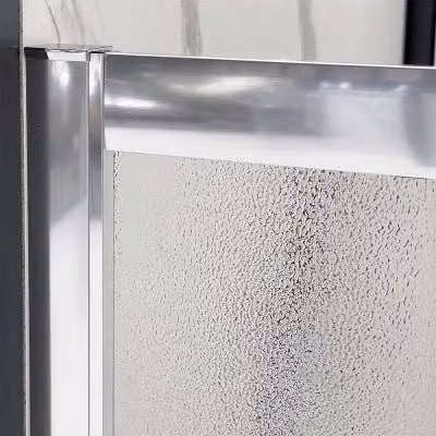 Box doccia angolare Tay INBAGNO con doppio sistema scorrevole e vetro stampato, L: 120 cm, P: 80 cm, H: 195 cm