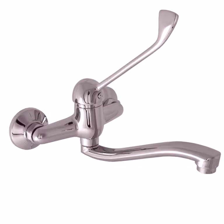 Slezák-RAV Slezák Rav SA601/26 Miscelatore per lavello/lavandino con leva medicale Colore: cromo, Dimensioni: 150 mm