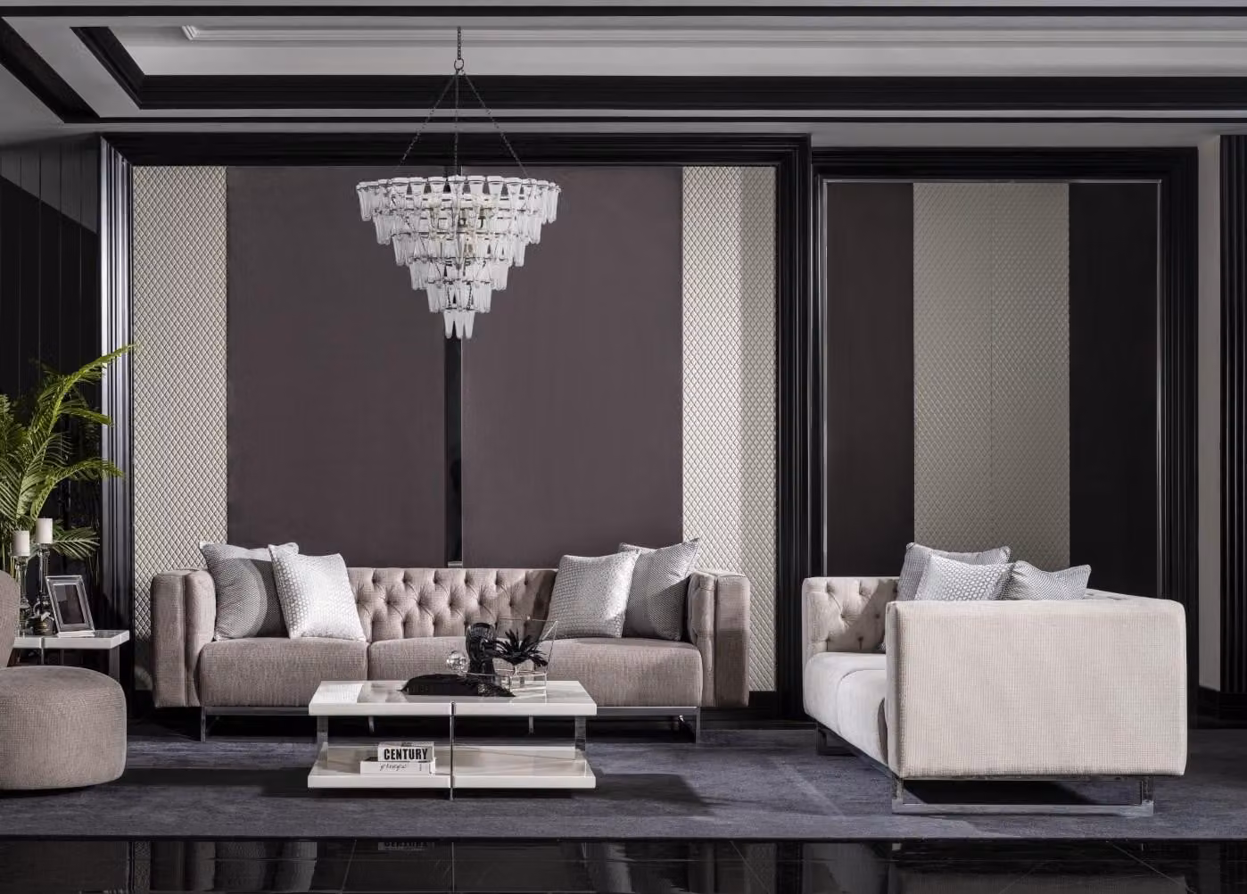 Sofagarnitur 4 3 Sitzer Set Design Sofa Polster Couchen Couch Modern