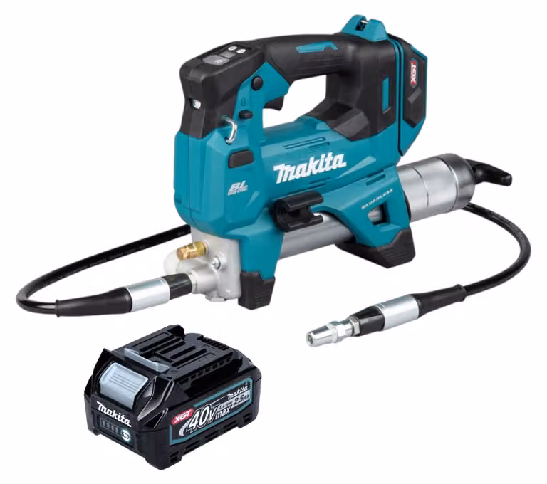 Makita GP 001 GD1 Pompa a grasso a batteria 40 V max. 690 bar Brushless + 1x batteria 2,5 Ah - senza caricabatterie