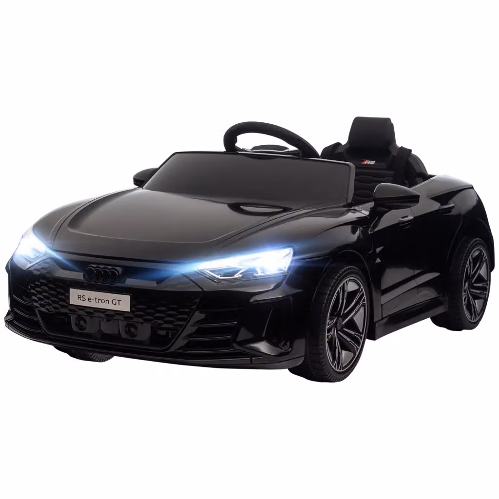 Auto elettrica per bambini Minimal 12V nera con telecomando, suoni e luci – 2