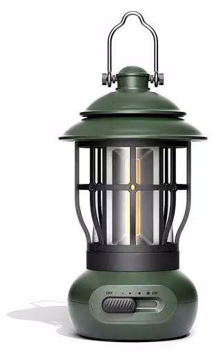 Lampada da campeggio a LED - Ricaricabile, impermeabile, portatile, con tecnologia COB - Grado di protezione IPX4 - Intensità regolabile - Lampada da tenda pieghevole, adatta per interni ed esterni - Interruttore di emergenza per campeggio e interruzioni