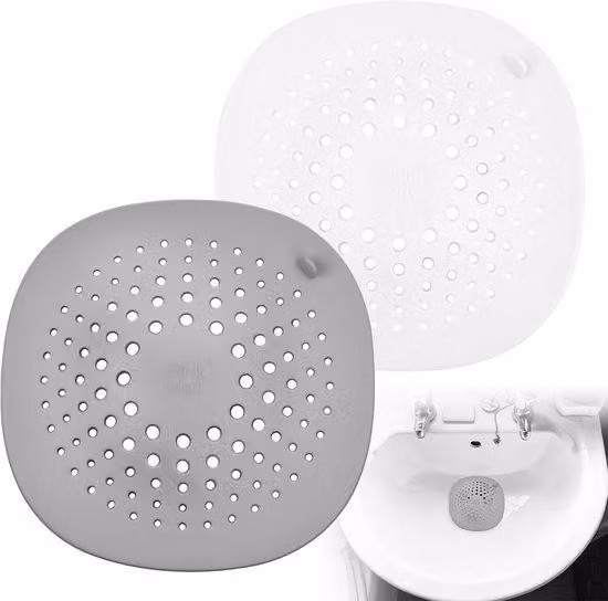 Ugelli in silicone per vasca da bagno e doccia, set da 2 pezzi