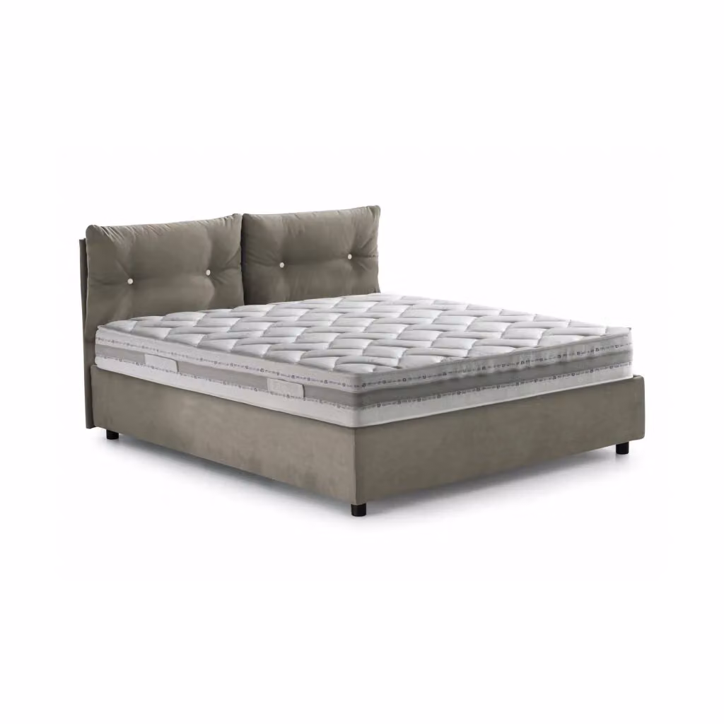 Letto Matrimoniale Andrealo Talamo Italia con Materasso Incluso, Grigio, L/P/H: 160 x 200 x 175 cm – 2