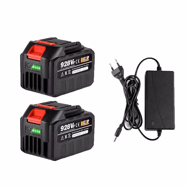 Batteria ricaricabile agli ioni di litio, capacità 22500 mAh, indicatore di batteria, caricatore 2-928VF-1