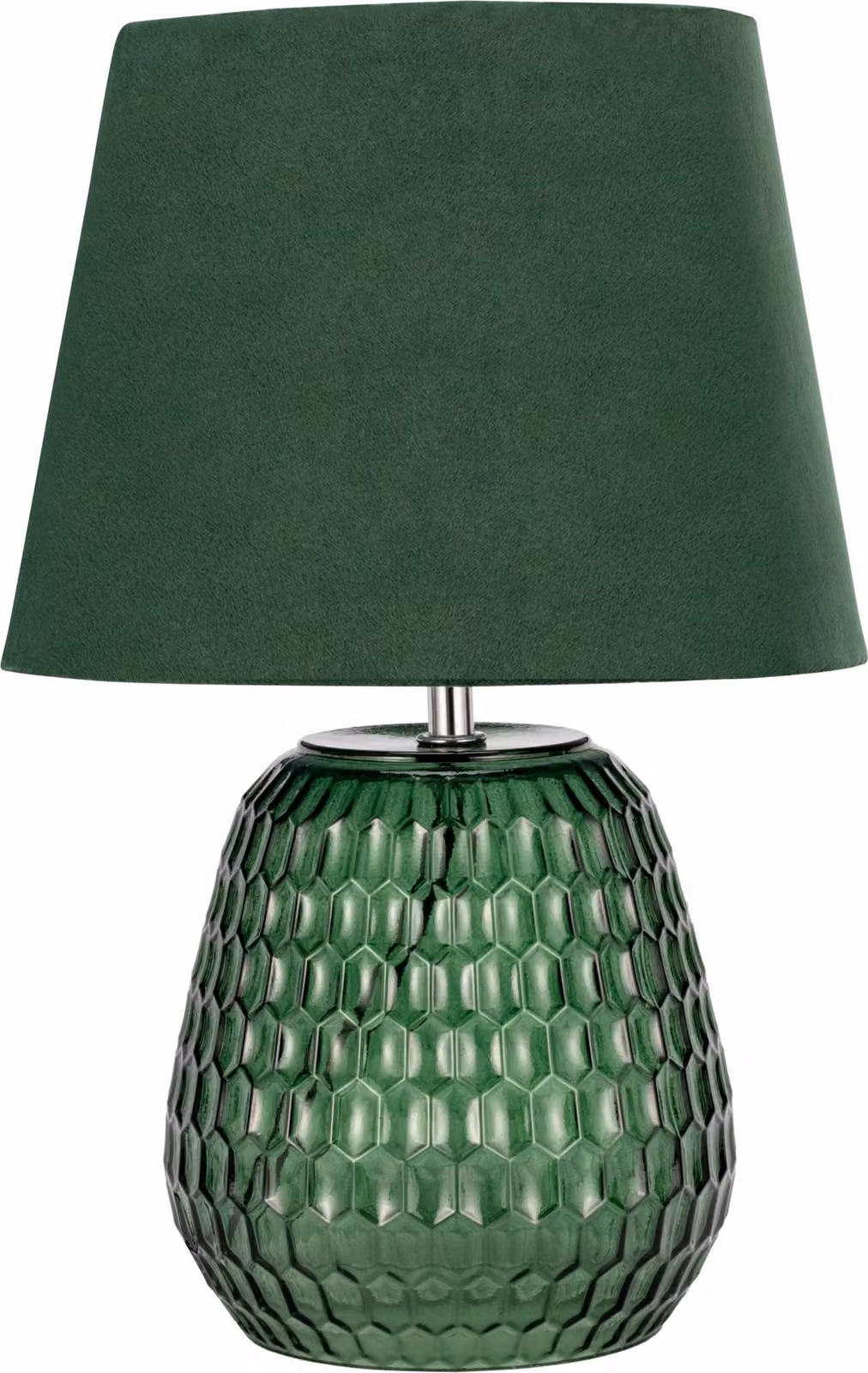 Lampada da tavolo Paulmann Pauleen Crystal Velours, max 40W, attacco E14, verde, 230V, vetro/tessuto
