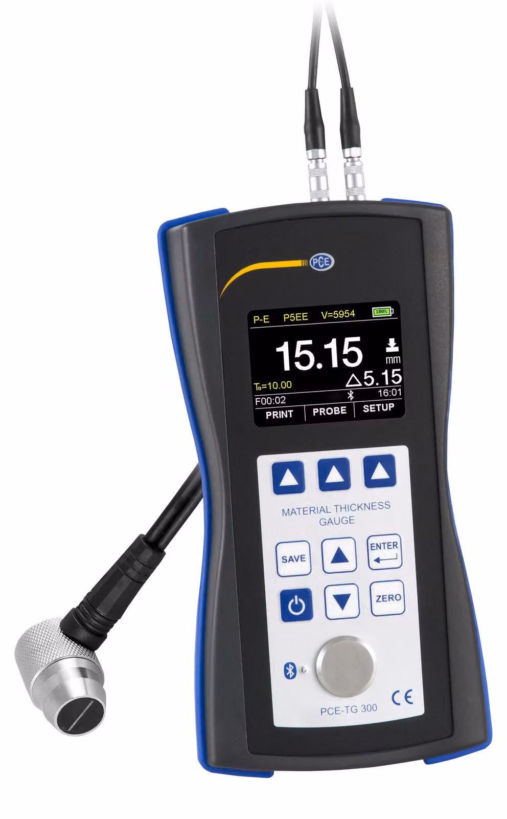 Misuratore di spessore materiali PCE Instruments modello PCE-TG 300-P5EE