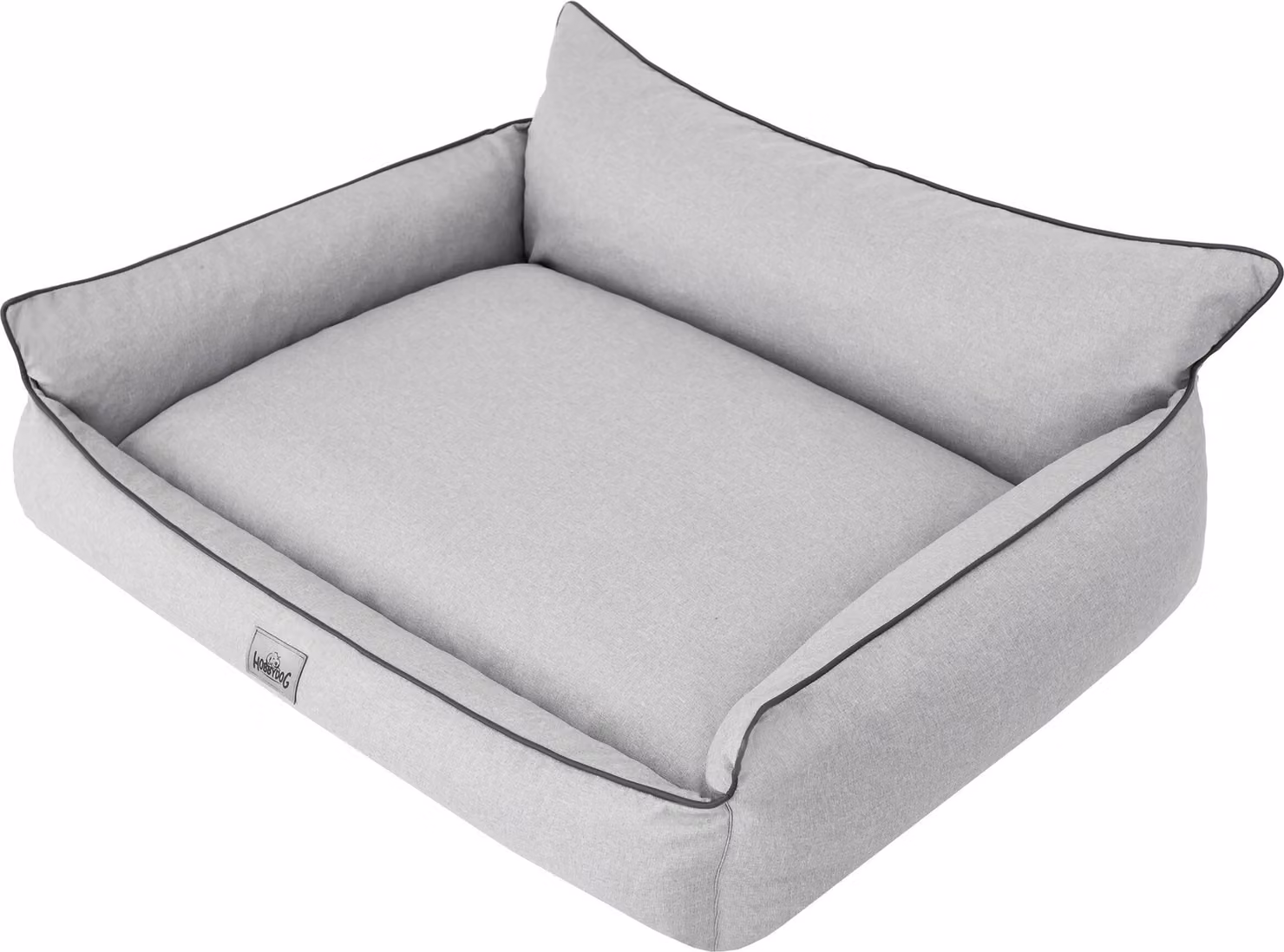 Letto ortopedico per cani JOKER letto per cani divano letto cestino materasso letto per animali XXXL 132x106 cm grigio cenere ottico come il lino