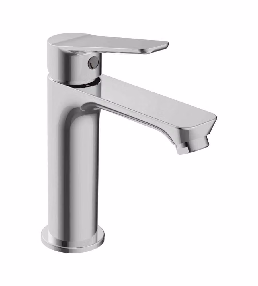 Vegas Rubinetto monocomando lavabo cromo con piletta e flessibili 35 cm