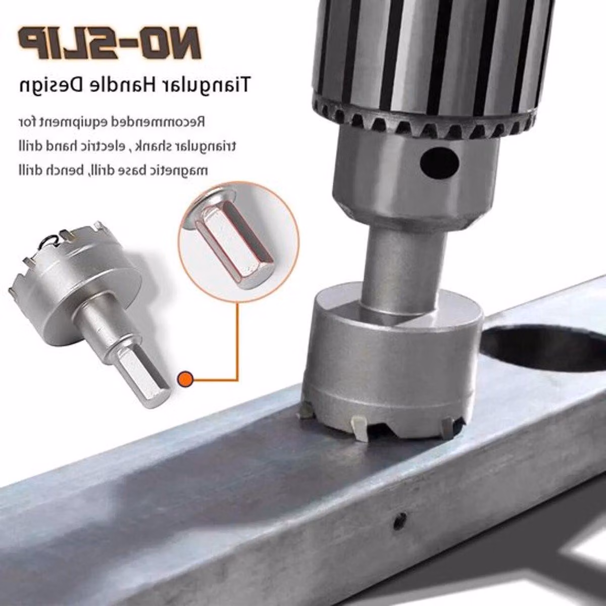 Set di frese in metallo duro per lavorazioni di precisione – Set di 6 punte da trapano in metallo duro, ad alta durata, con diametri da 22 mm, 30 mm, 35 mm, 45 mm, 50 mm e 65 mm