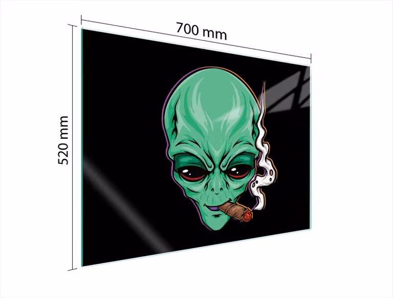 Piastra Di Protezione In Vetro Per Ufo 70X52