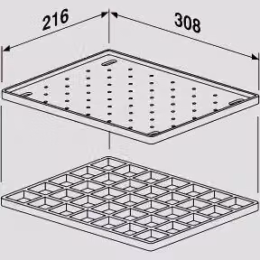 SANIT Ablageset für multiset anthrazit