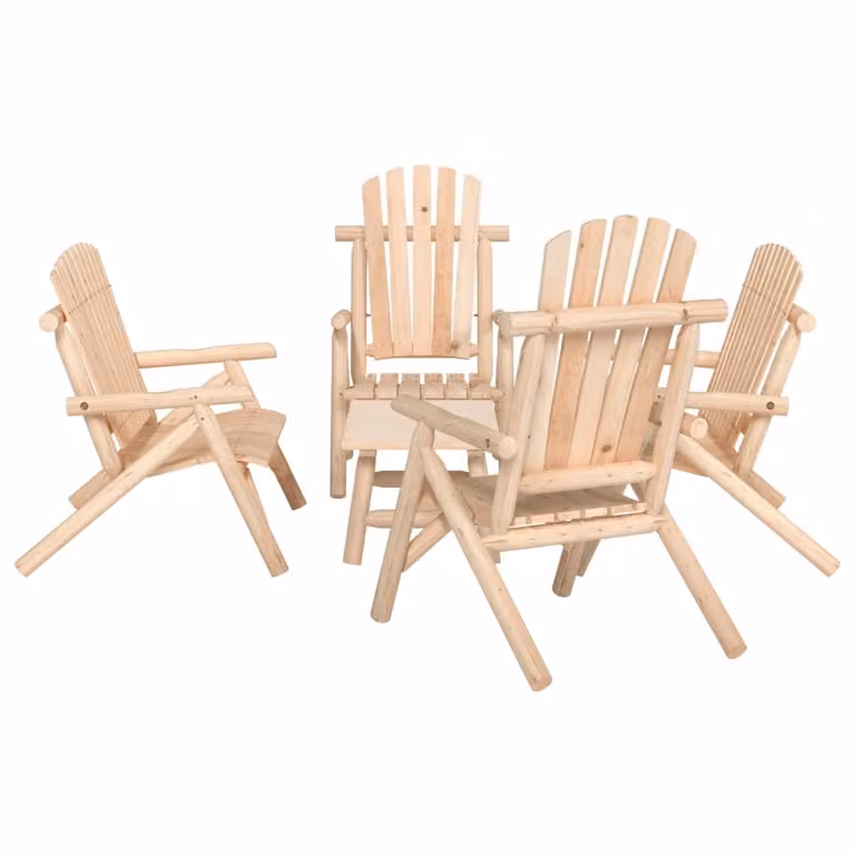 Maison Exclusive - Set da esterno per relax, composto da 5 pezzi, in legno massello di abete