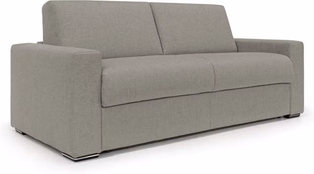 Divano letto Nixon Divani.Store Marrone con materasso, moderno e con coperture rimovibili, H 20 cm, L 200 cm, Materasso 140 x 197 cm