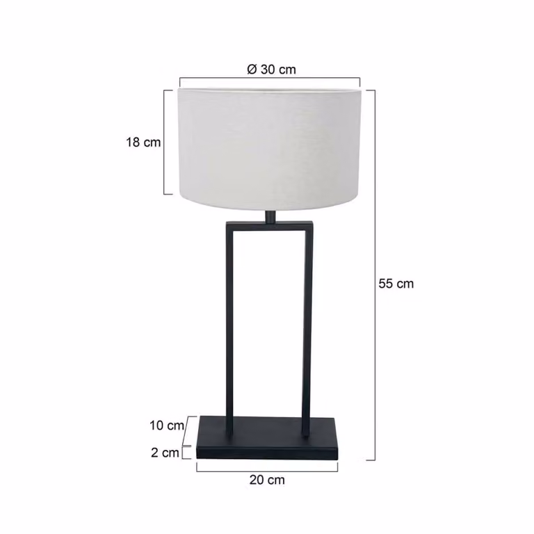 Steinhauer Lampada da tavolo Stang, Nero, Soggiorno / Sala da pranzo, Metallo, Lampada da tavolo