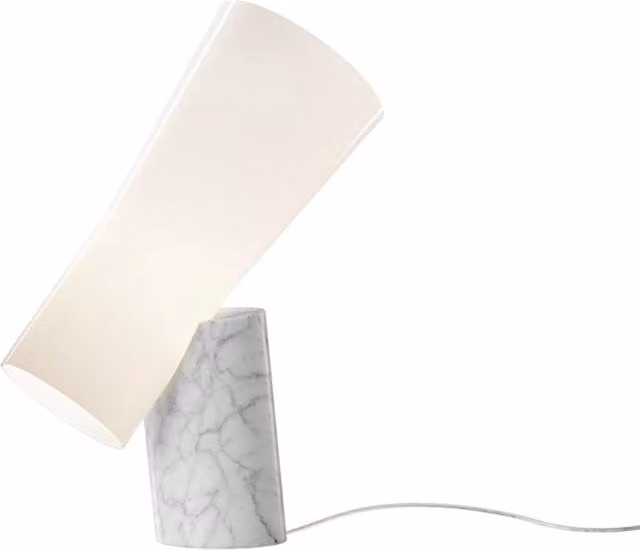Lampada da tavolo Foscarini Nile bianca con tecnologia LED dimmabile