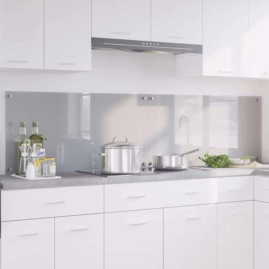 Set di 2 schienali da cucina vidaXL colore grigio chiaro, L 100 cm x H 50 cm