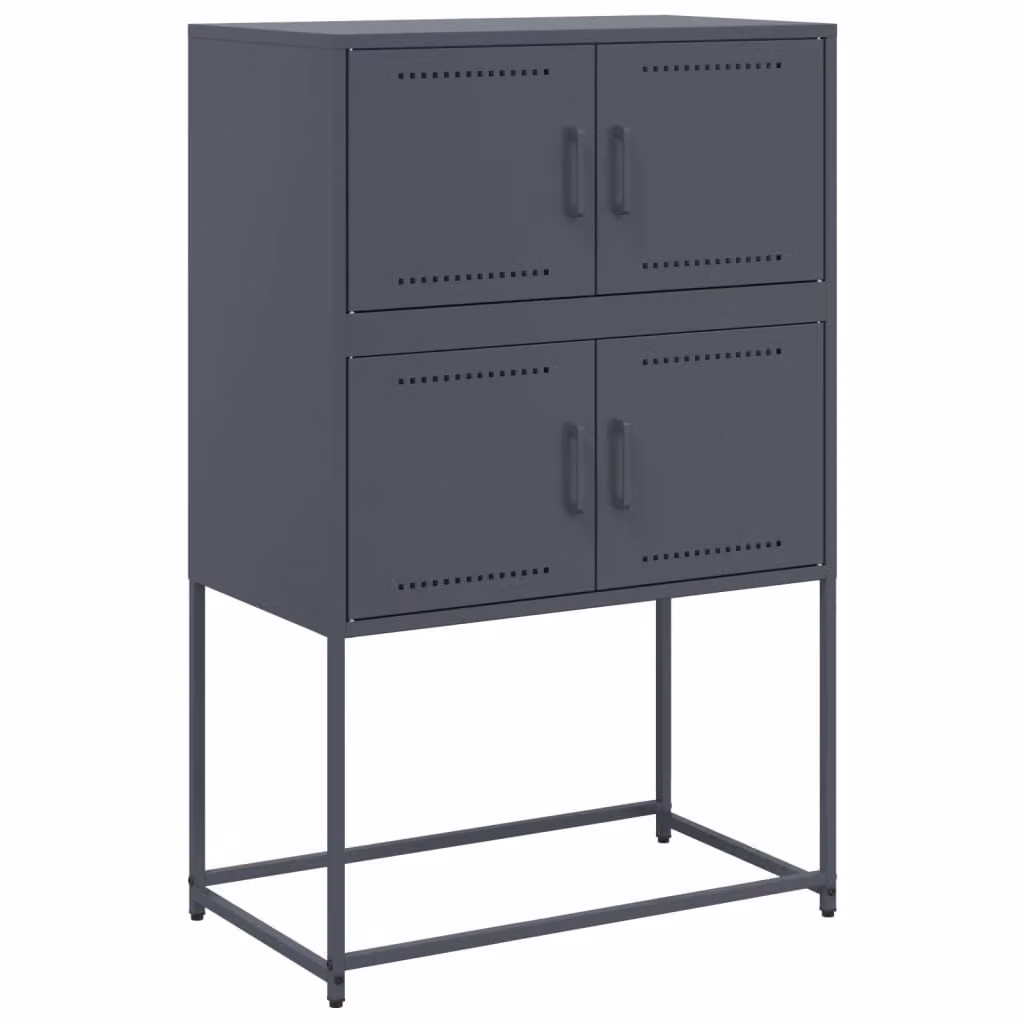 Credenza Antracite 68,5x38,5x107 cm in Acciaio