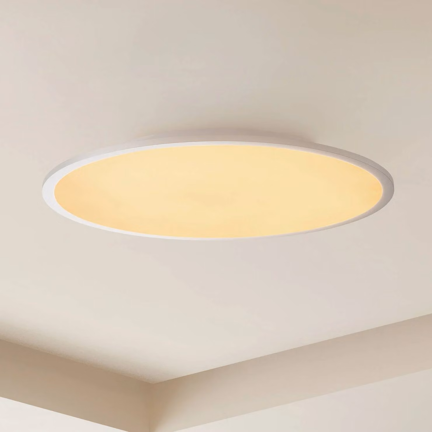 Plafoniera a LED Narima Lindby, dimmerabile, Alluminio / Grigio / Zincato, Cucina, Plastica, Moderno, Plafoniera LED