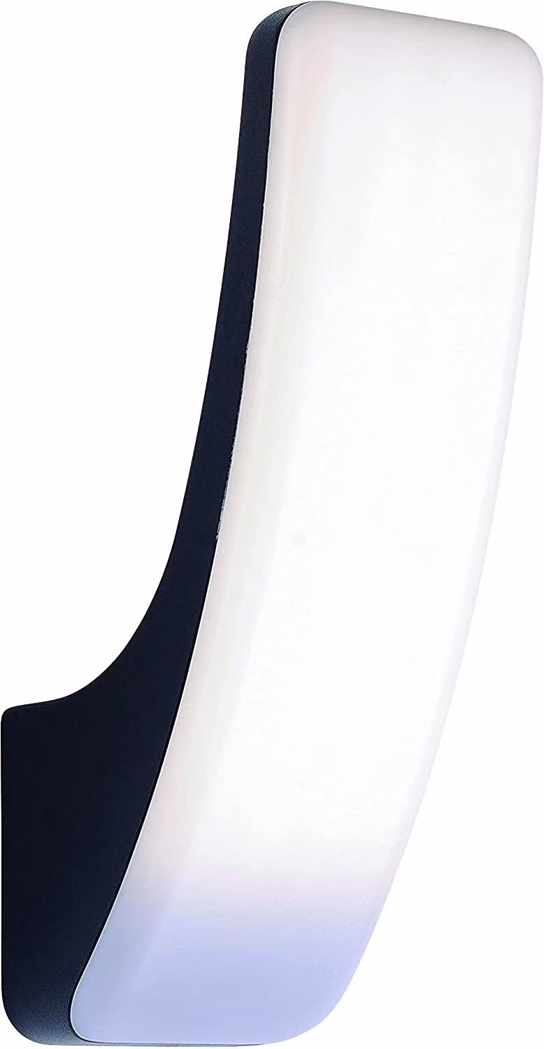 Lampada da esterno a LED, 60 cm, nera, design, in acciaio, per giardino
