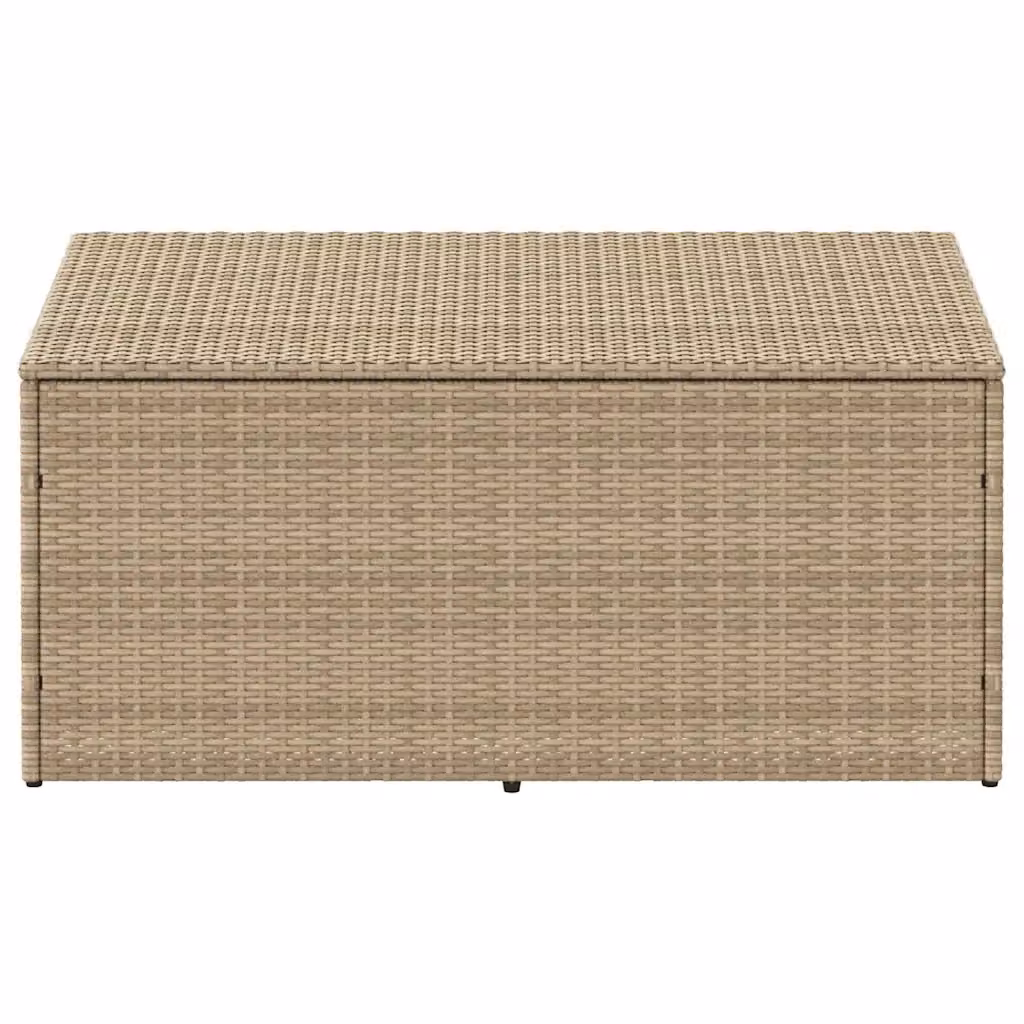 Baule da giardino moderno vidaXL in rattan beige L: 110 cm, P: 50 cm, H: 58 cm – 2