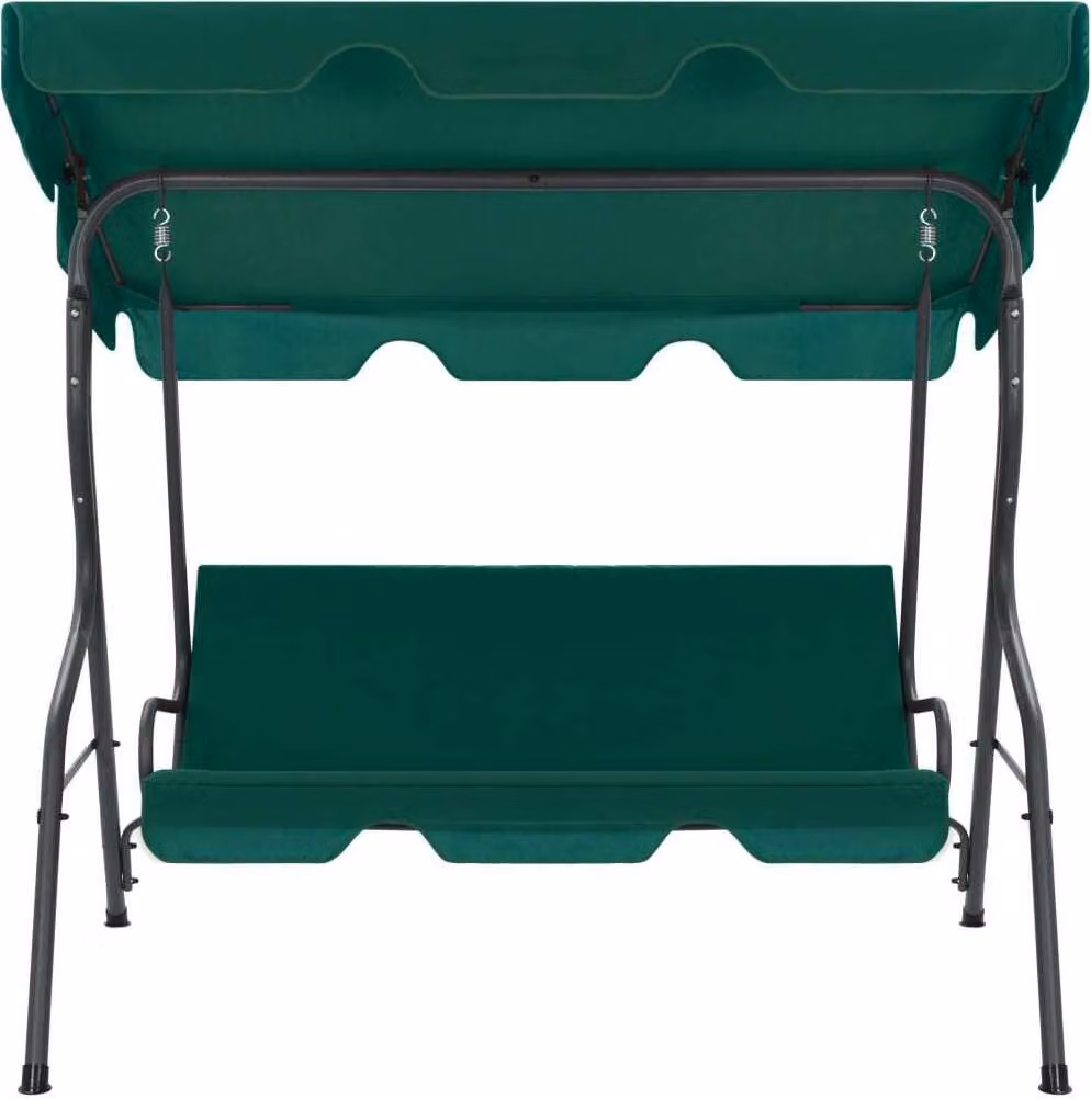 vidaXL Hollywood swing verde 170×110×153 cm tessuto