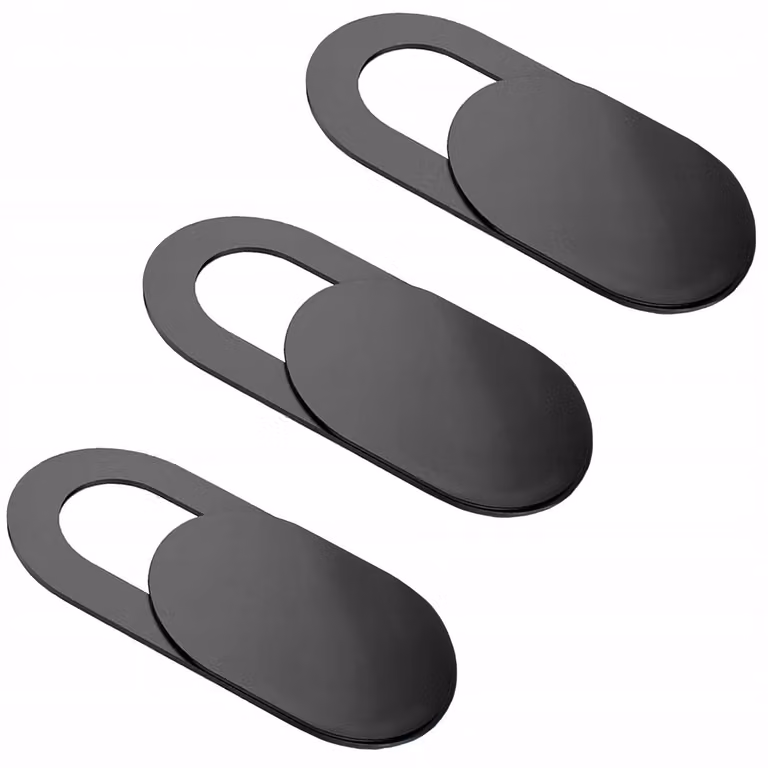 Verk 06237 Tappi di sicurezza per webcam 3 pezzi nero