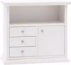 Mobile Porta tv Shabby chic laccato bianco