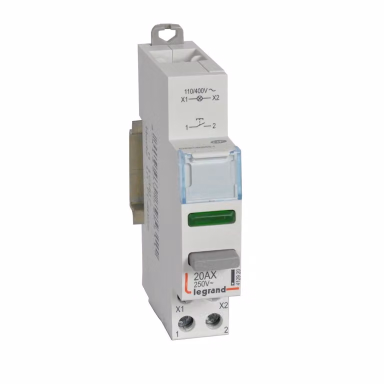 Pulsante LED verde 110/400VAC - Pulsante per scheda di distribuzione 412920