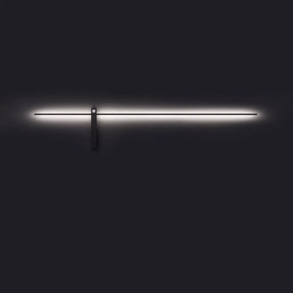 Applique LED Nowodvorski Lighting Impulse nera per specchio, ideale per bagno e camera da letto, L: 120 cm – 2
