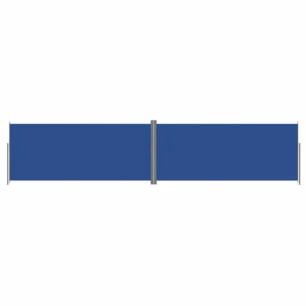 Tenda da Sole Laterale Retrattile vidaxl in Poliestere Blu L: 1000 cm, H: 220 cm – 2