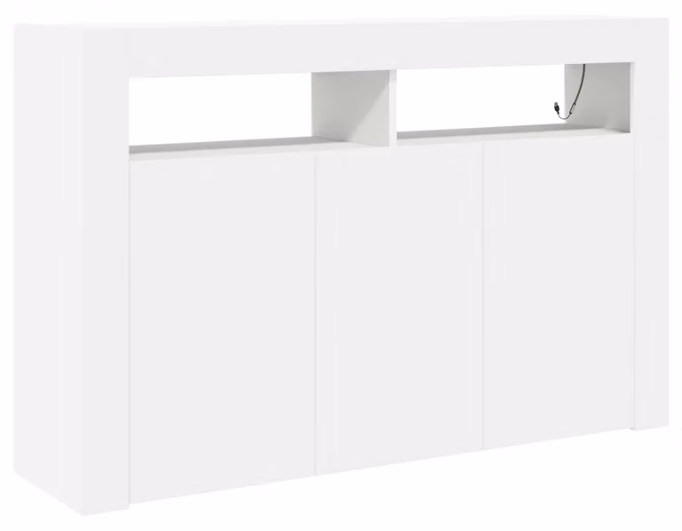 Credenza Bianco 116 x 30 x 75 cm Legno multistrato