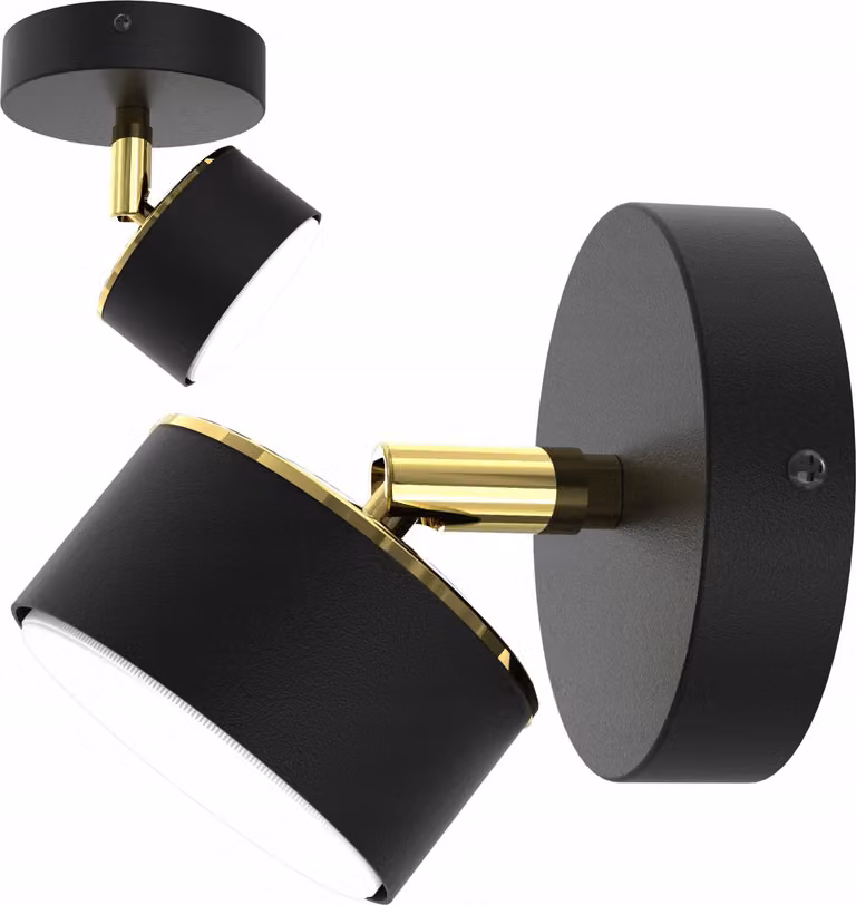 Lampada da parete Lampada da soffitto Faretto Nero Oro GX53 Lampada polacca