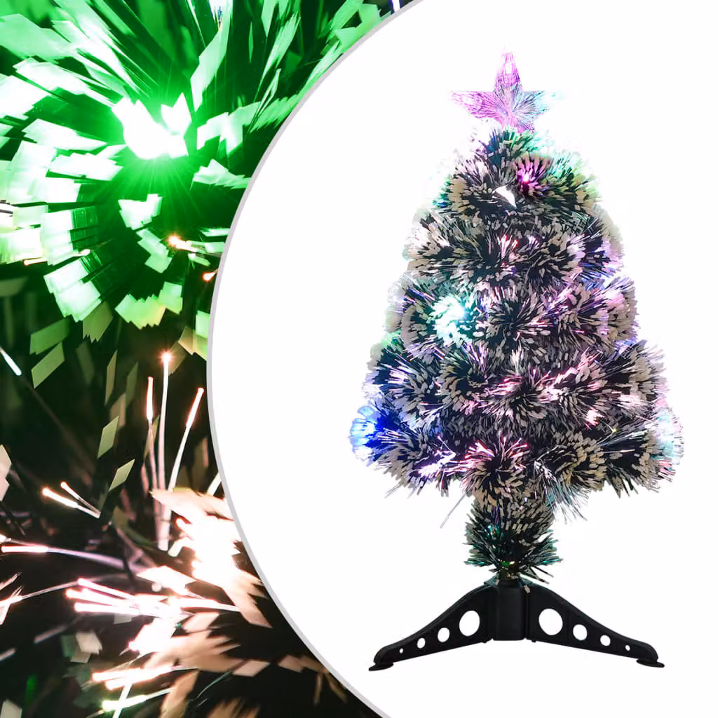 Maison Exclusive - Albero di Natale con luci verde e bianco 64 cm fibra di vetro