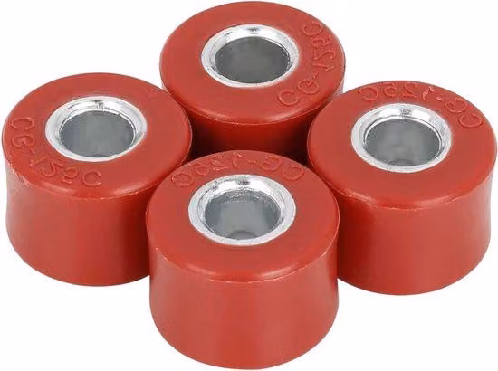 Boccola elastica in gomma resistente, rossa, per moto
